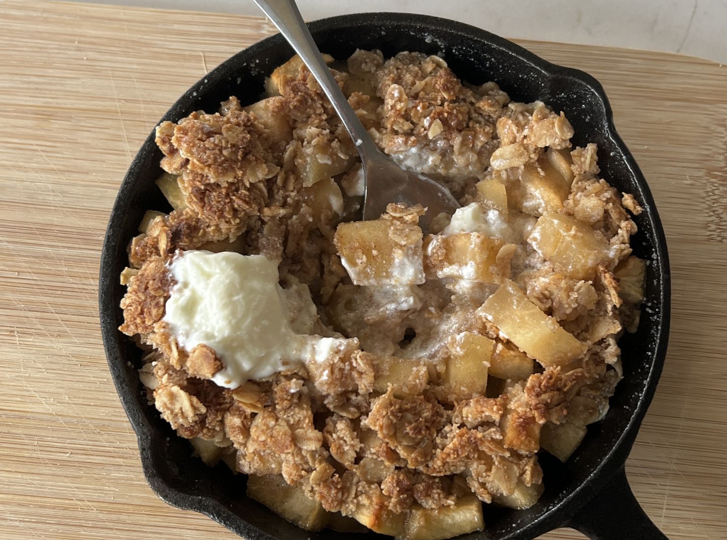 Friday Fuel: Einzelportion Apple Crumble