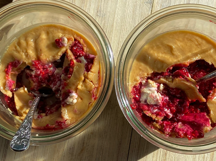 Freitagstreibstoff: PB&amp;J Overnight Oats